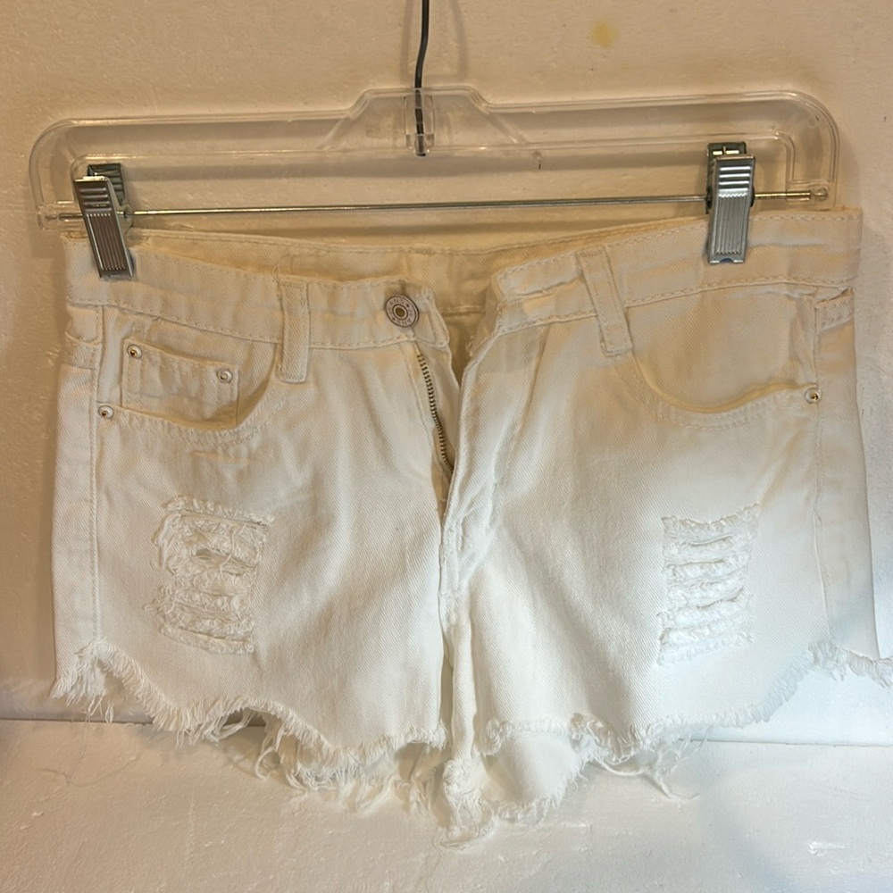 Jeans Jeans white shorts size M distress